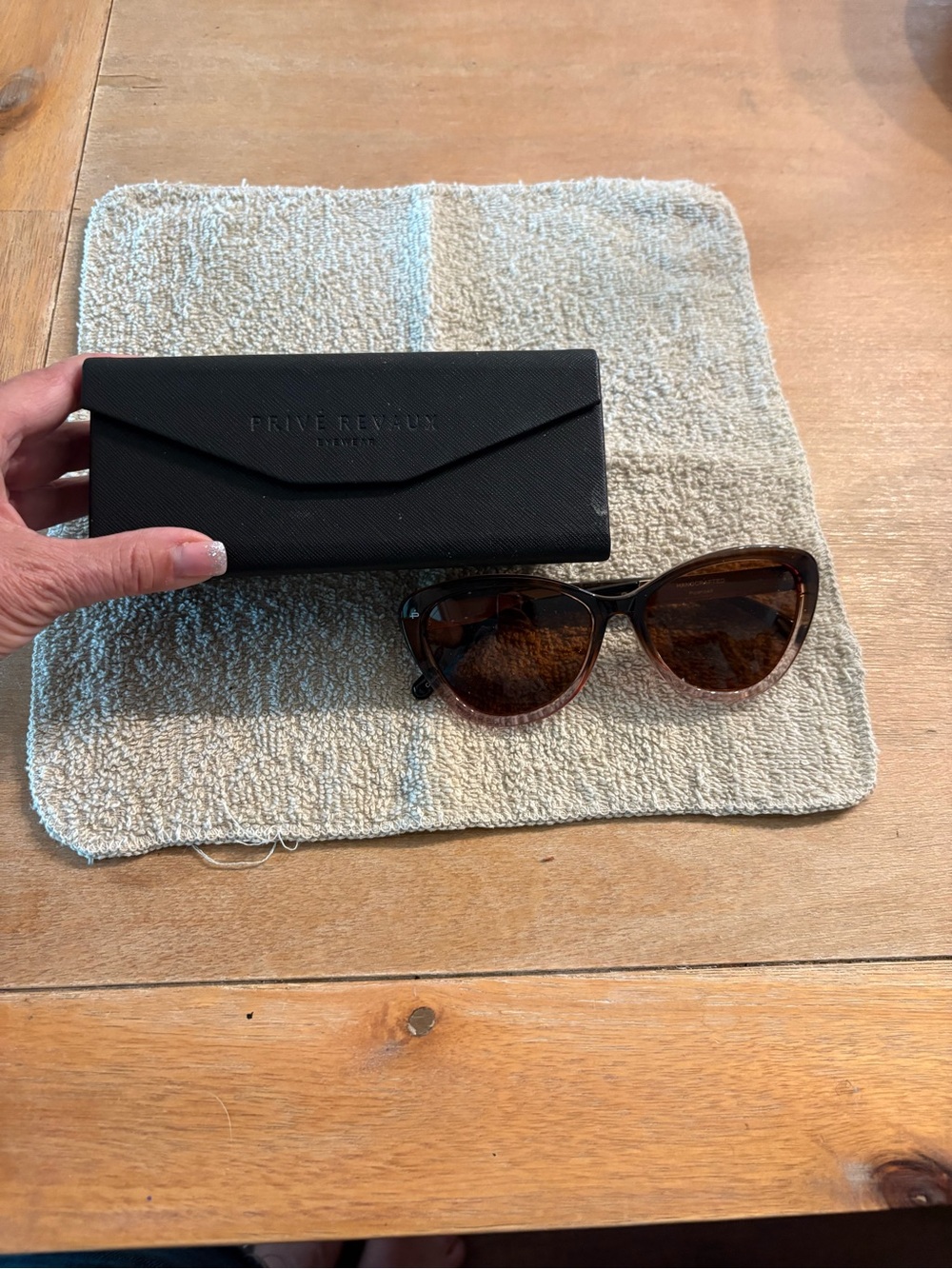 Privé Revaux Cat Eye Sunglasses in Tortoiseshell